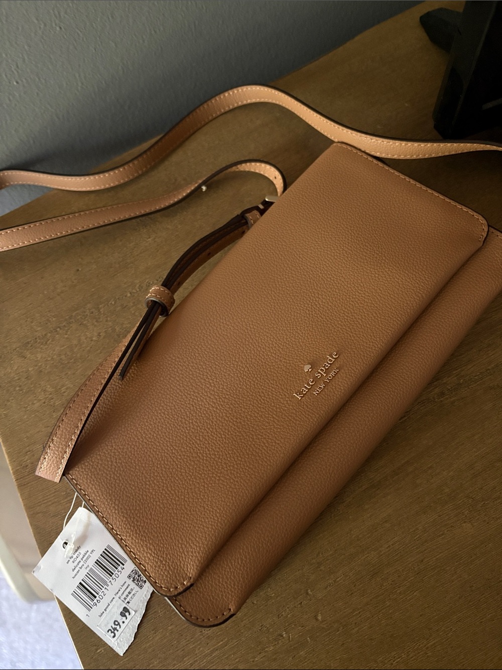 kate spade tan delicate pebble crossbody bag